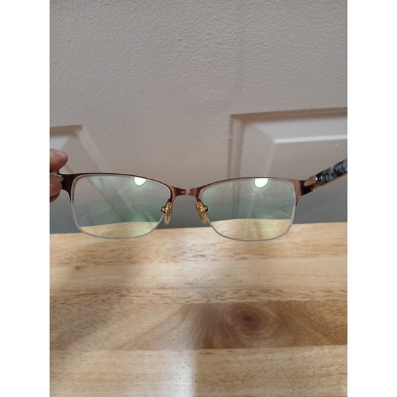 Kay Unger New York Eyeglass Frames Only Black Gold Tortoiseshell K180 BRN 53 17 - Picture 5 of 7